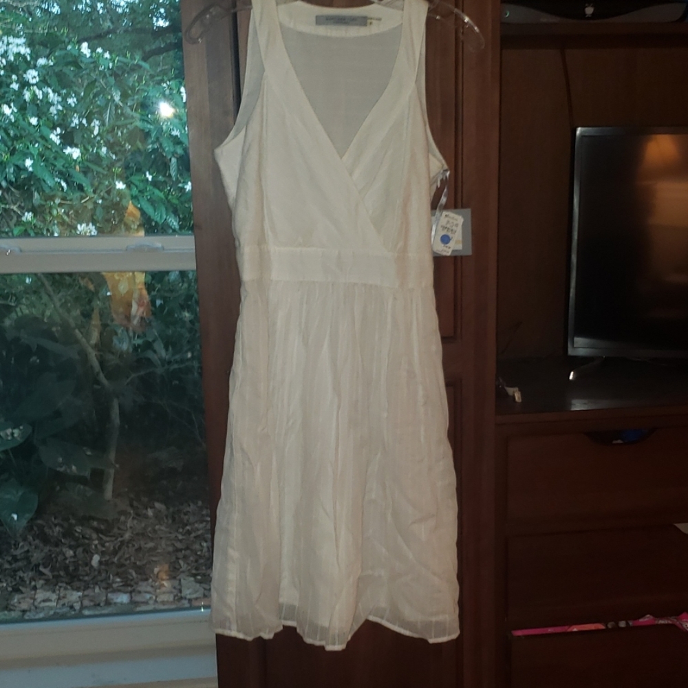 White cotton dress sz2